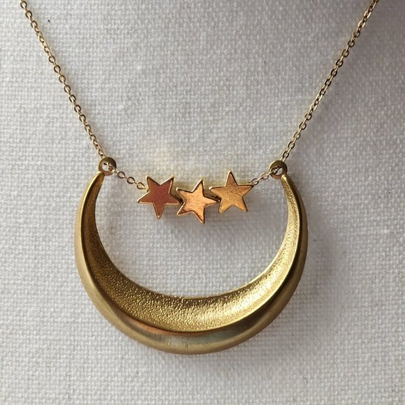 Moon and Stars Necklace - Picture 2 of 3
